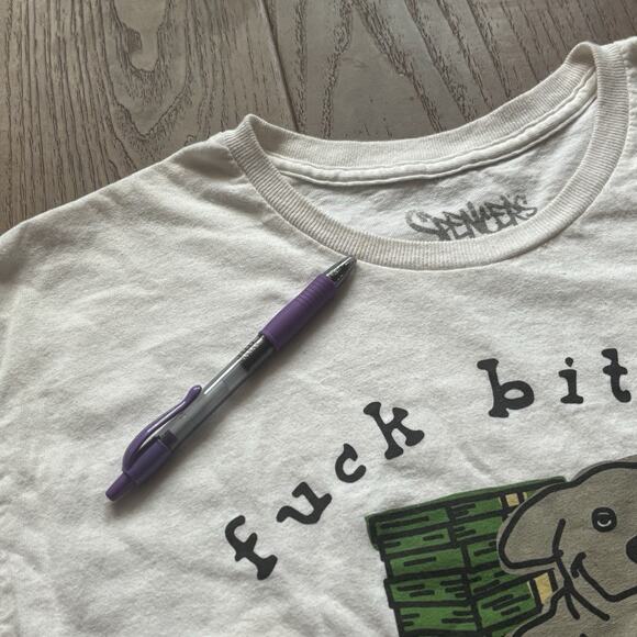 Spencer’s Get Money T-shirt Size Medium Dog Money Graphic White - Picture 3 of 6